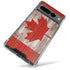 Canadian Flag Dark Wood Google Pixel 7 Pro Clear Case